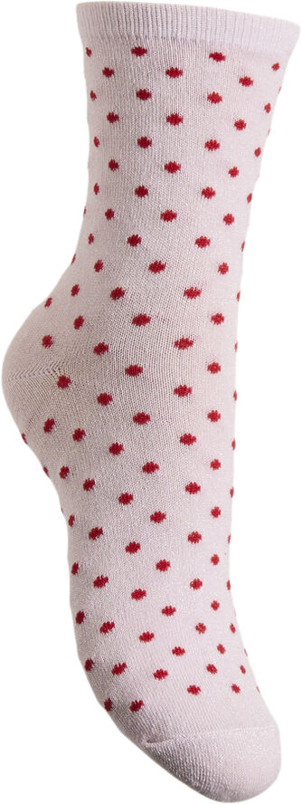 Pieces PCSEBBY GLITTER LONG PATTERN NOOS B Roseate spoonbill/small dots in lol