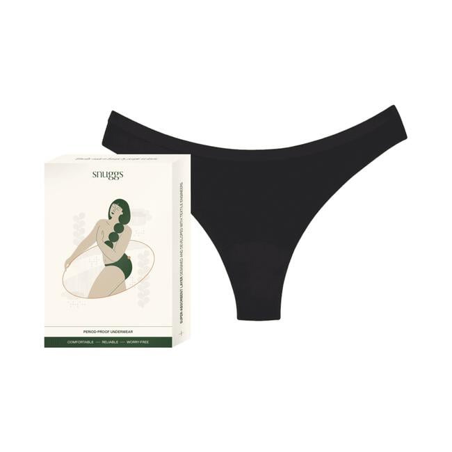 Snuggs period underwear Brazilian light black M