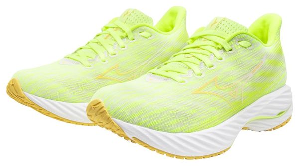 Chaussures Running Mizuno Wave Rider 28 Vert/Orange Femme
