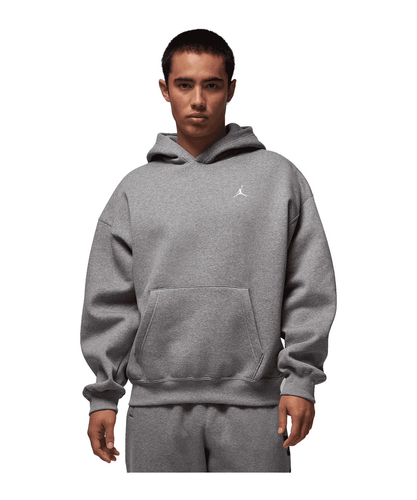 Jordan Brooklyn Fleece Oversized Kapuzenjacke Grau F091