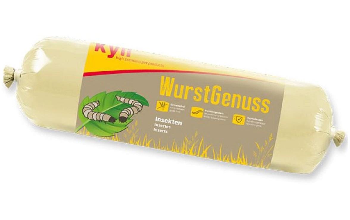 Nassfutter Wurst-Genuss Insekten 200 gAlleinfutter für Hunde