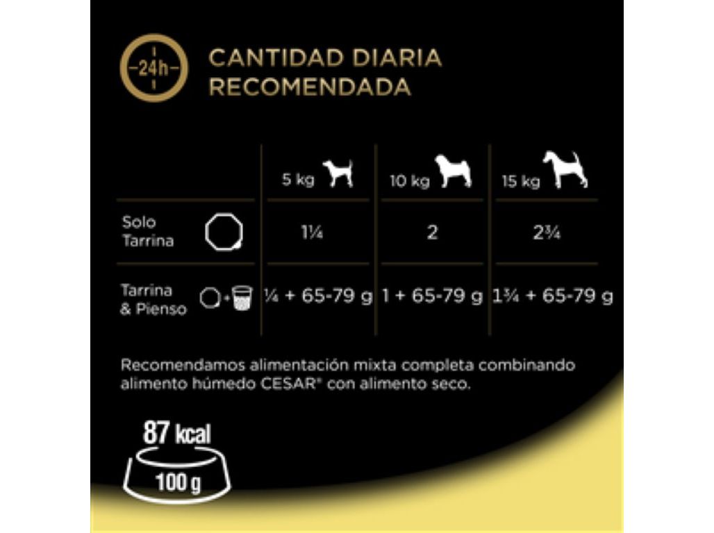 COMIDA HÚMIDA CÃO CESAR TERRINA FRANGO 300G