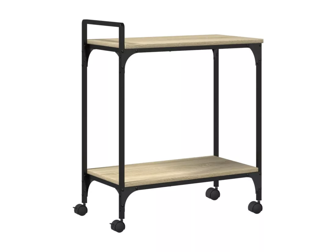 Chariot de cuisine chêne sonoma 60,5x31x72,5 cm bois ingénierie