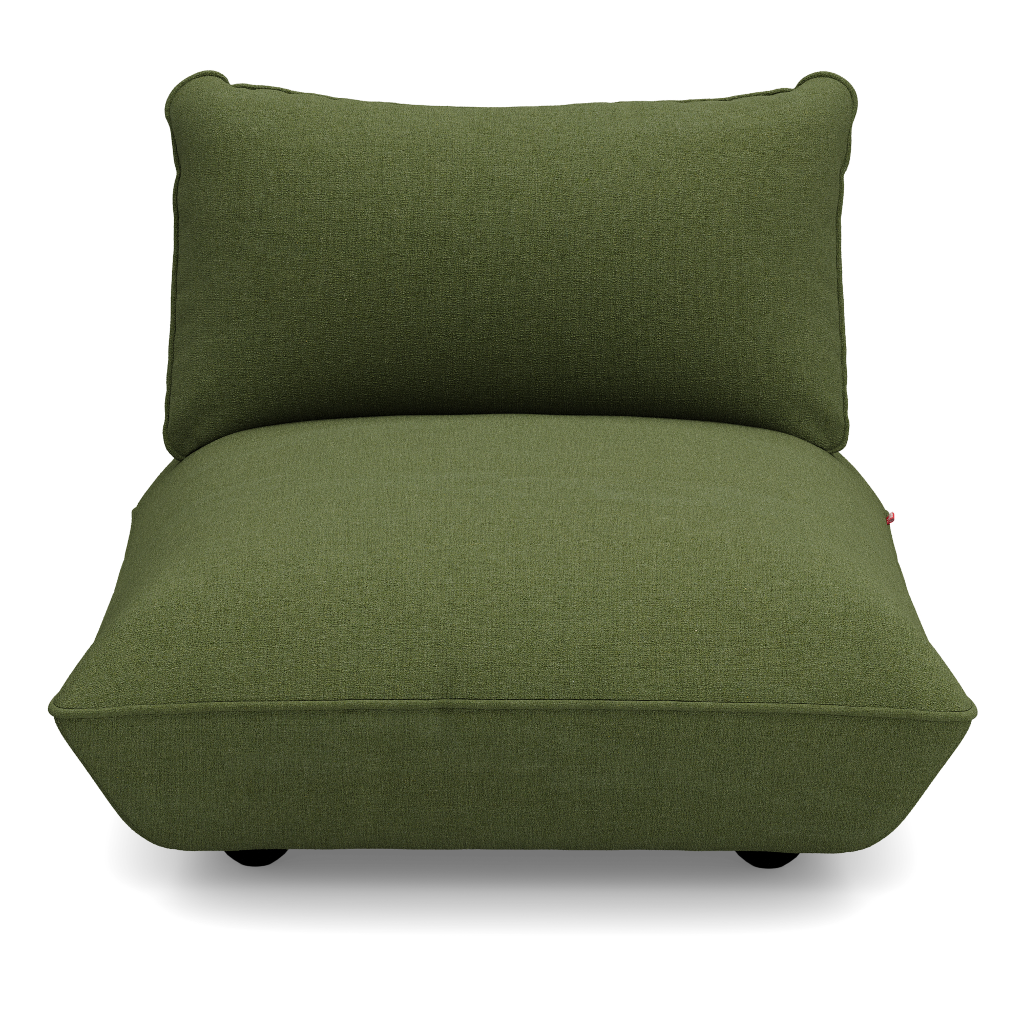 Fauteuil Sumo boucle recycled leaf green