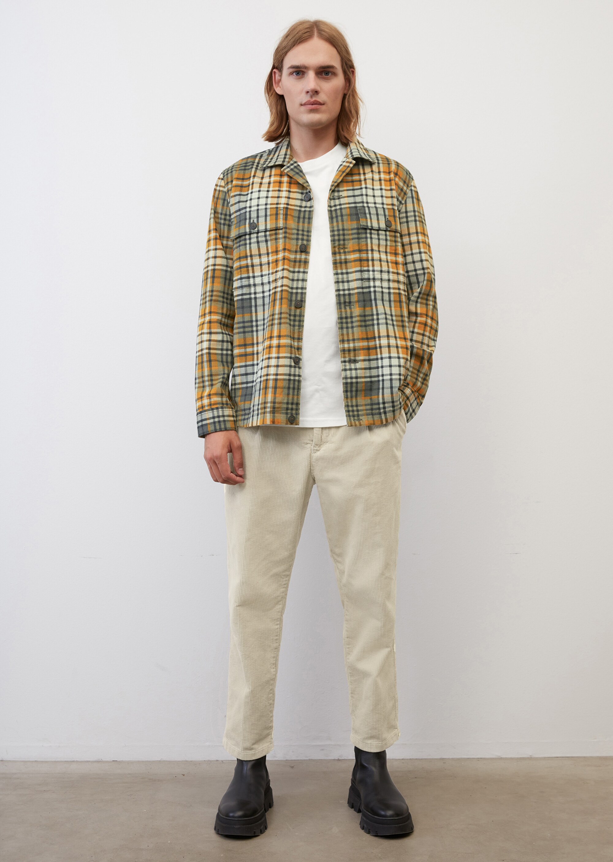 Overshirt mit Bowling-Kragen