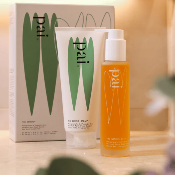 Pai skincare The Gemini - Duo Anti-vergetures Pépins de Grenade & Graines de Citrouille Crème 200ml & Huile 100ml