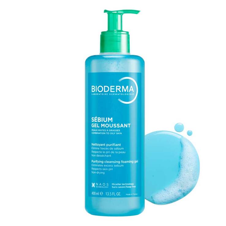 Bioderma Sebium Gel Moussant Reinigungsgel, 400 ml