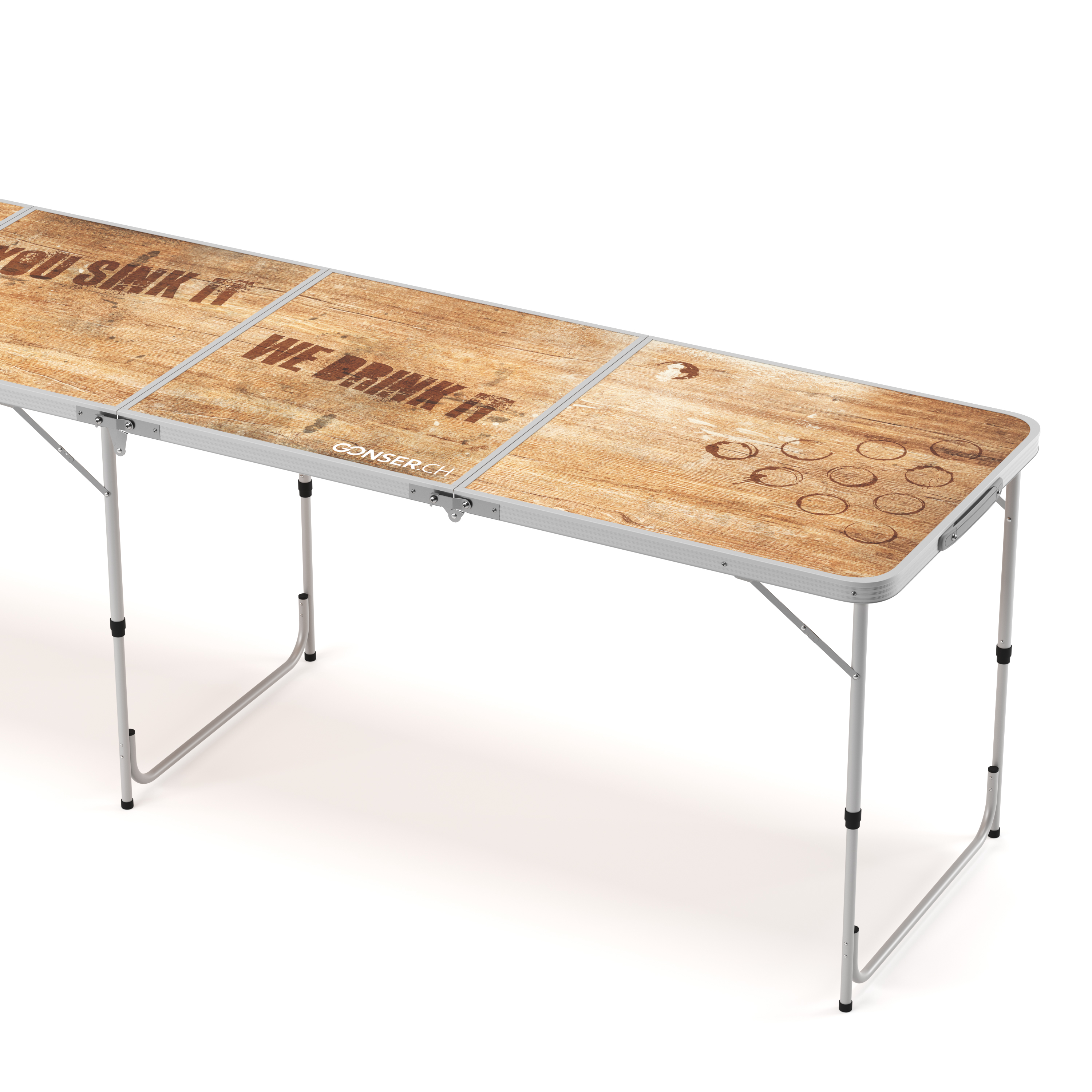 Beer-Pong Tisch WOOD 240 x 60 cm