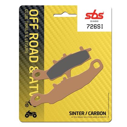 Plaquettes de freins SBS 726SI Sinter Métal Fritté Racing avant