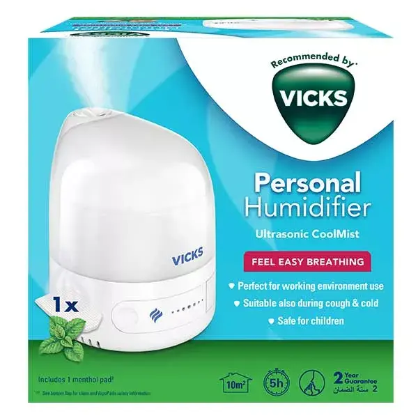 Umidificador pessoal ultrassônico Vicks CoolMist VUL510E4