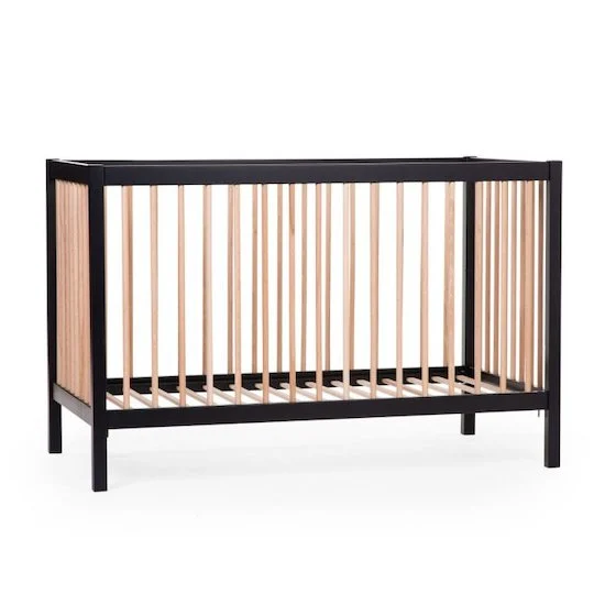 COT 97 Lit de bébé   Noir Naturel        de               Childhome