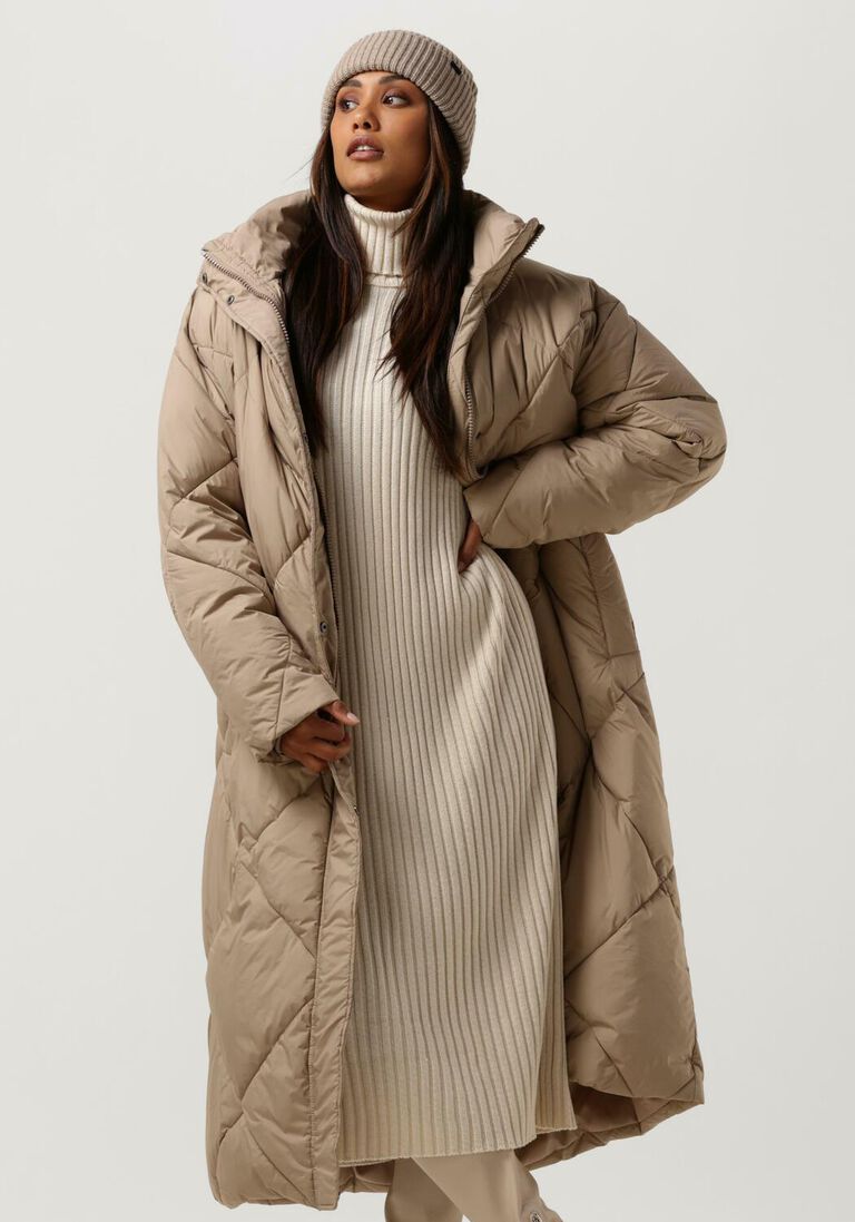 NOTRE-V beige notre-v gewatteerde jas puffer diamond