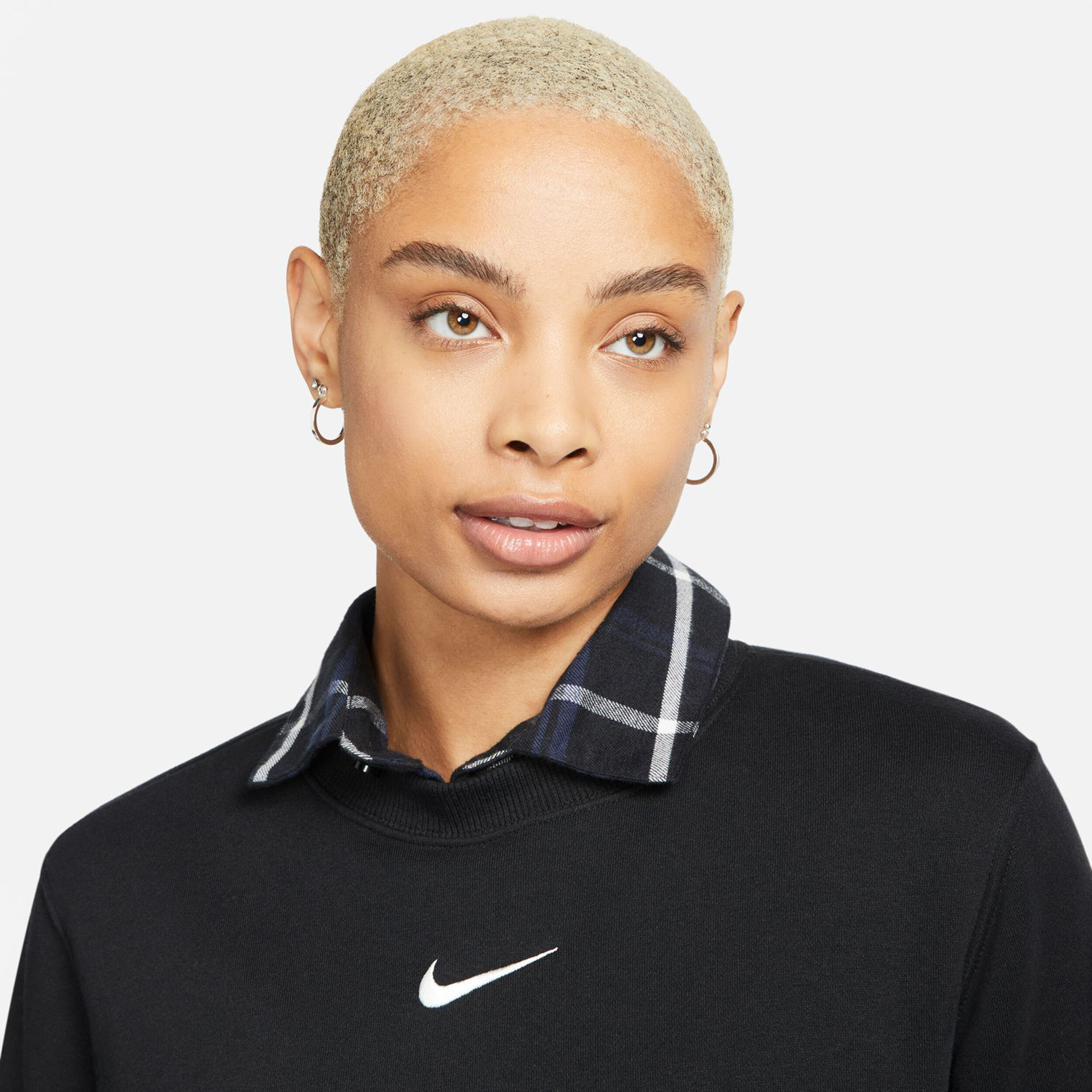 Nike PHNX Fleece STD Crew Sweat-shirt Femmes - Noir