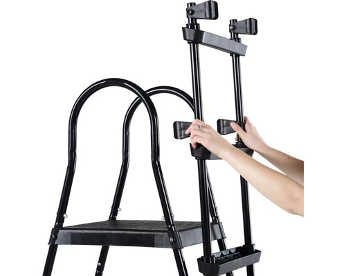 EXIT zwembadtrap voor framehoogtes van 108-122 cm - zwart