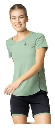 Maillot Manches Courtes Odlo Zeroweight Chill-Tec Femme Kaki
