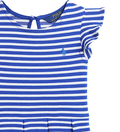 Polo Ralph Lauren Kjole - Blå/Hvidstribet