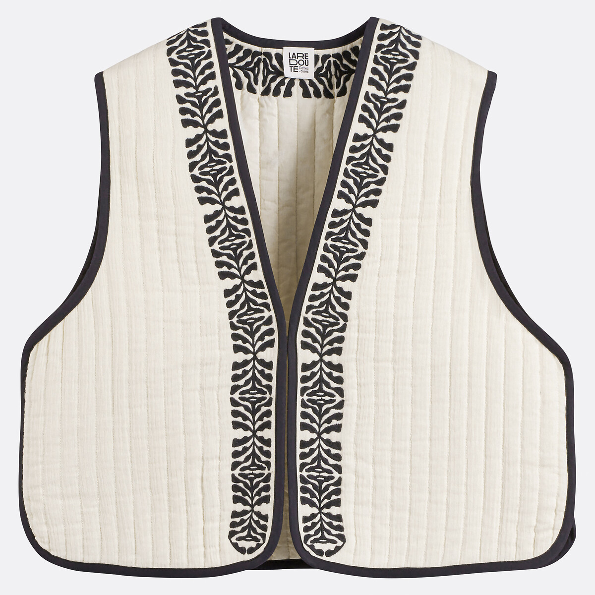 COLEÇÕES LA REDOUTE<br>Colete sem mangas, bordado