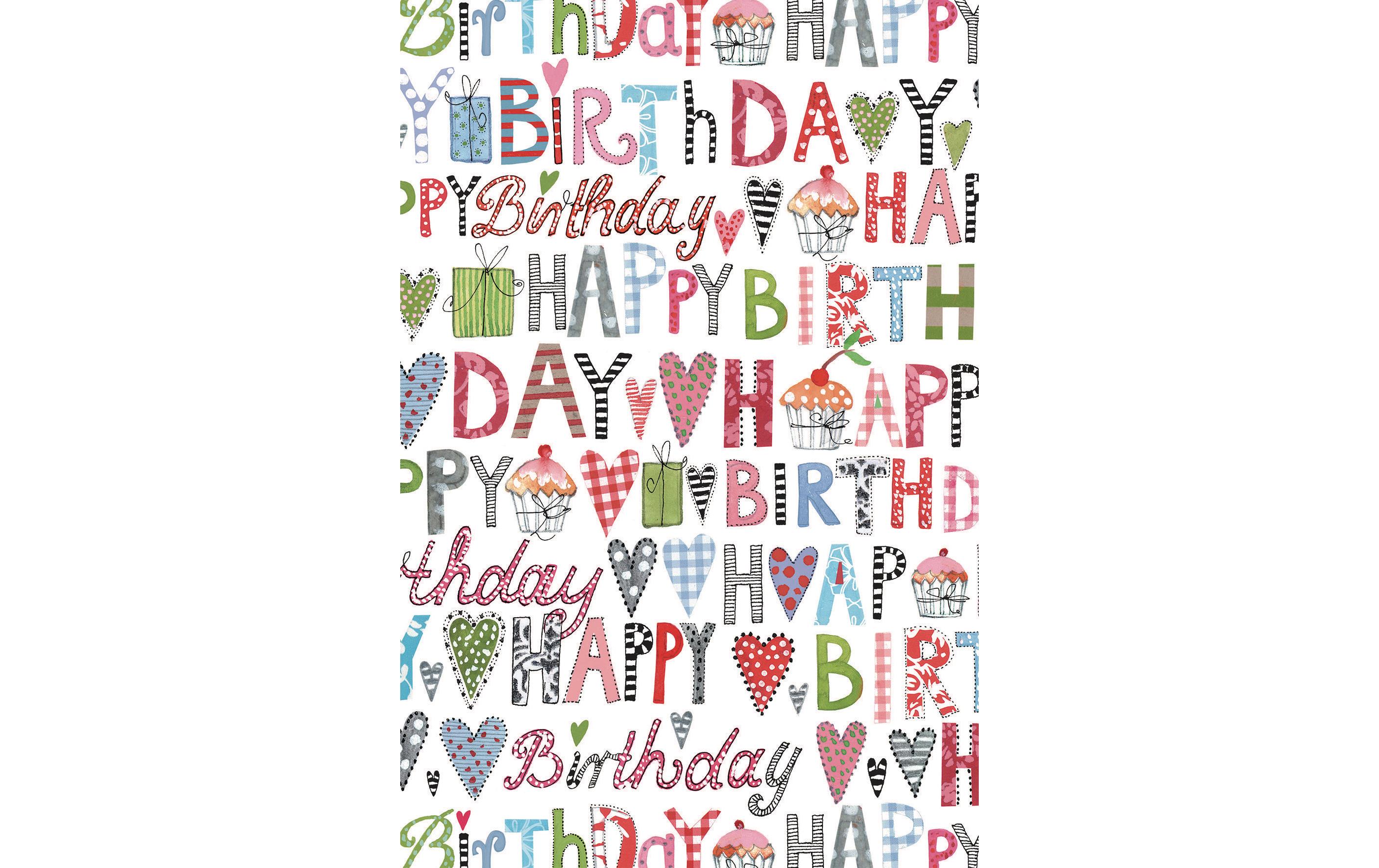 Geschenkpapier Svea Rosa/Orange/Grau, 70 cm x 2 mPapier zum Einpacken von Geschenken