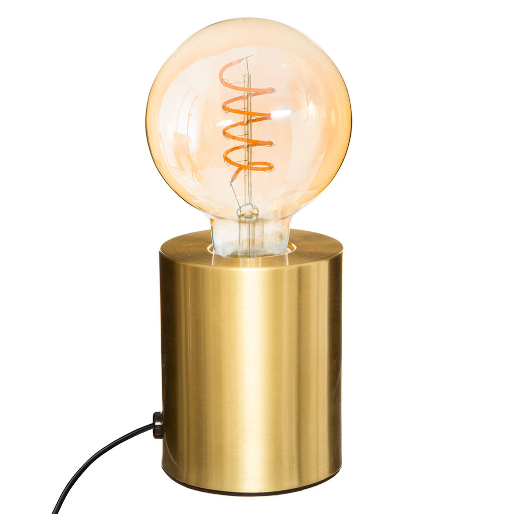 Lampe socle métal doré SABA H 10.5cm