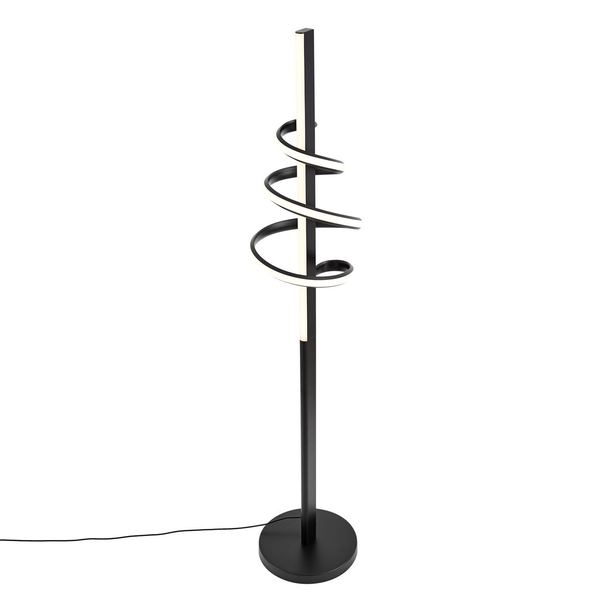 Design vloerlamp zwart incl. LED dimbaar - Rolla