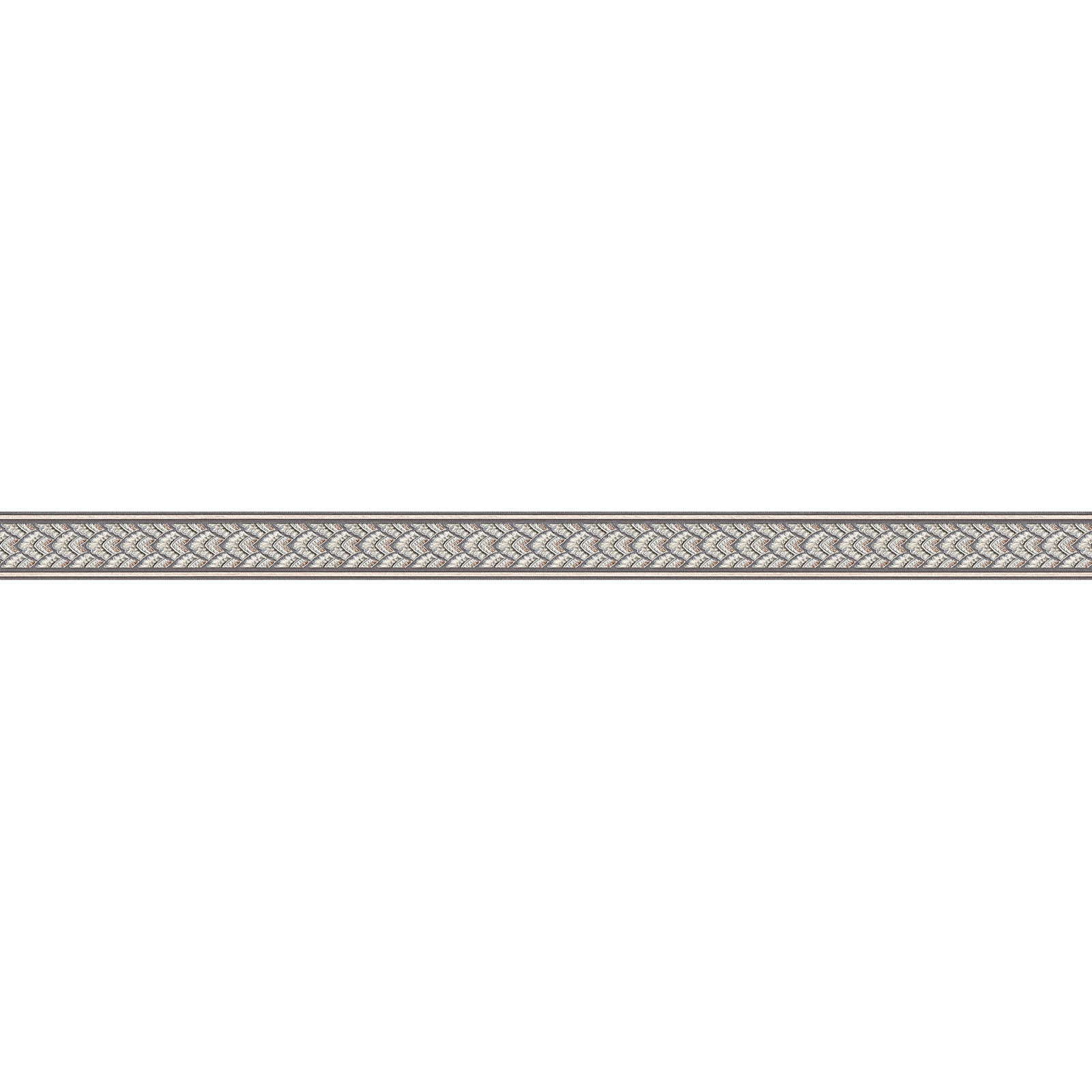 Vinyl-Borte ONLY BORDER - grau-braun - 4 cm