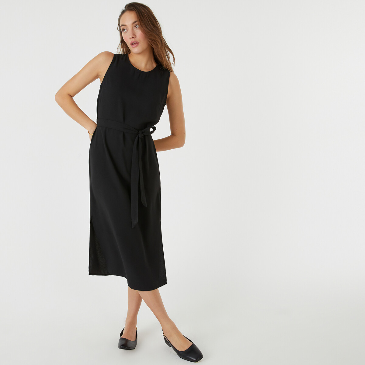 COLEÇÃO LA REDOUTE<br>Vestido reto sem mangas