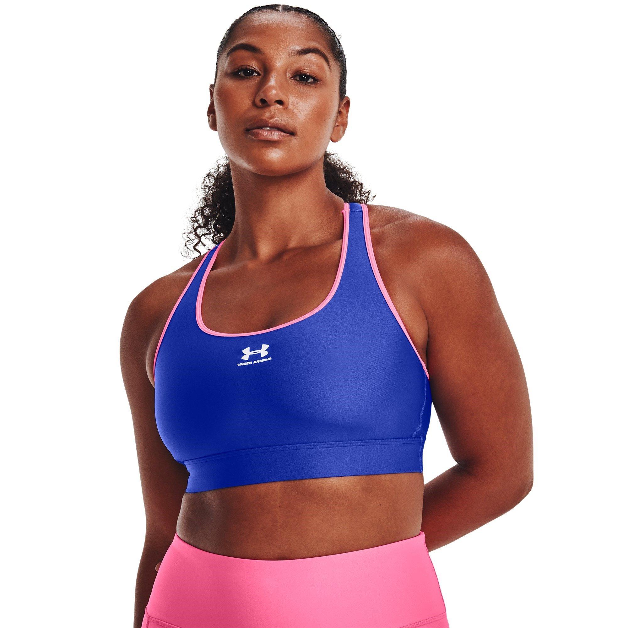 Under Armour UA HeatGear Armour Mid Padless Sports Bra Womens