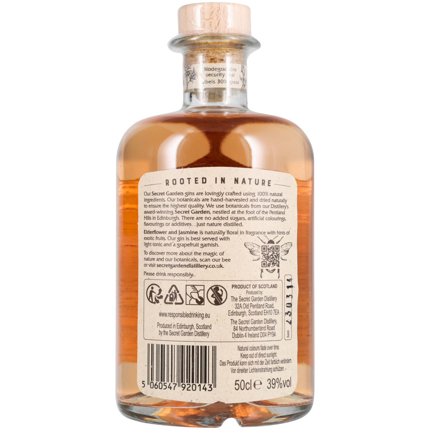 Old Curiosity Distillery Elderflower & Jasmine Gin -50cl