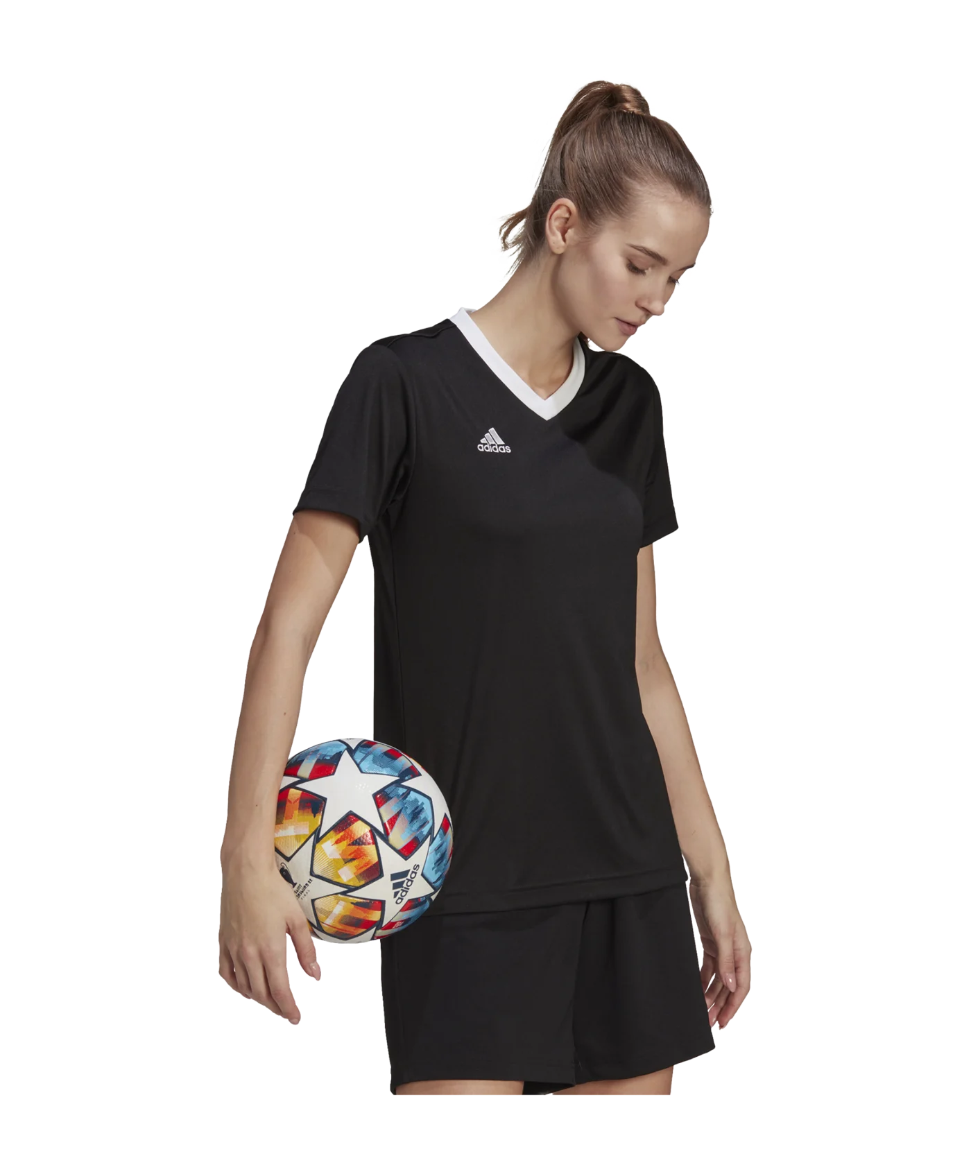 adidas Entrada 22 Trikot Damen Schwarz Weiss