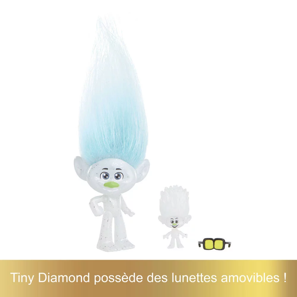 TROLLS 3 - FIGURINES GUY ET PETIT DIAMANT - HAIR POPS
