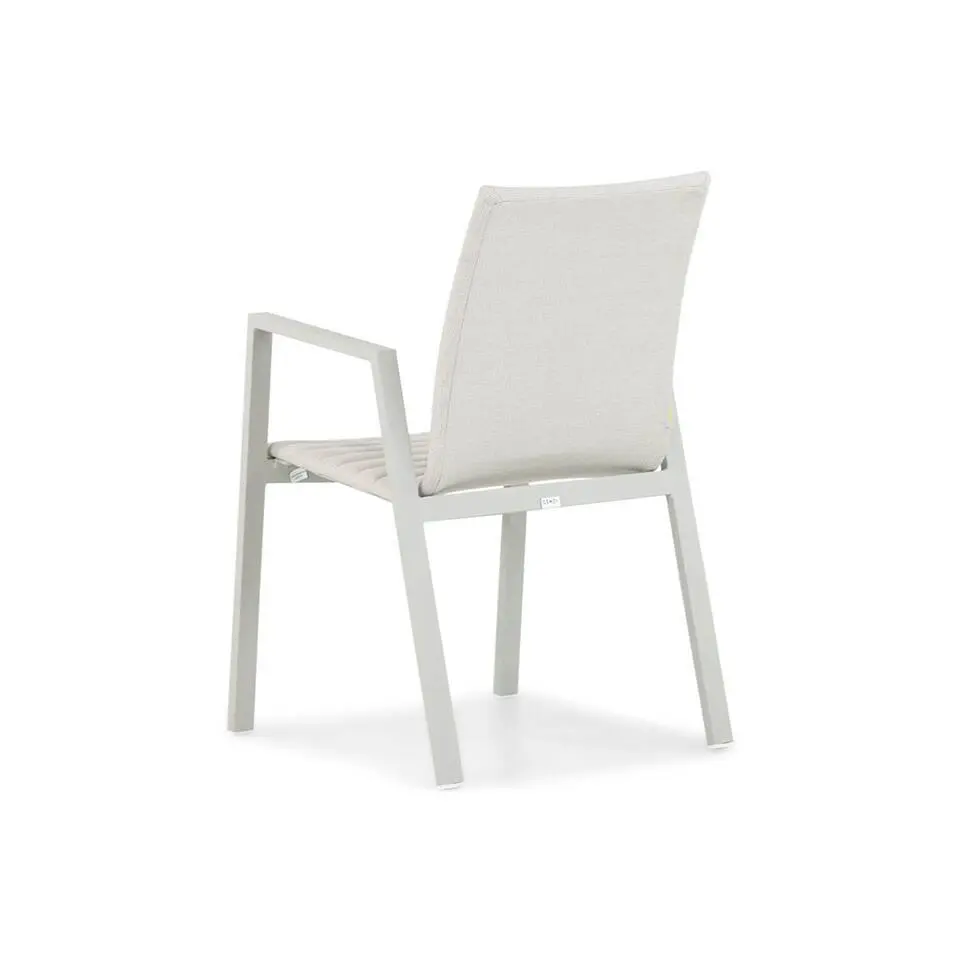 Tuinset 4 personen 165 cm Aluminium/textileen Taupe Osmen Joliet/Brighton