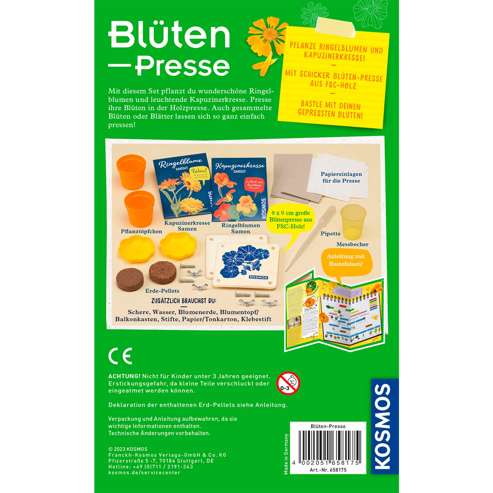 Kosmos Experimentierkasten Blütenpresse