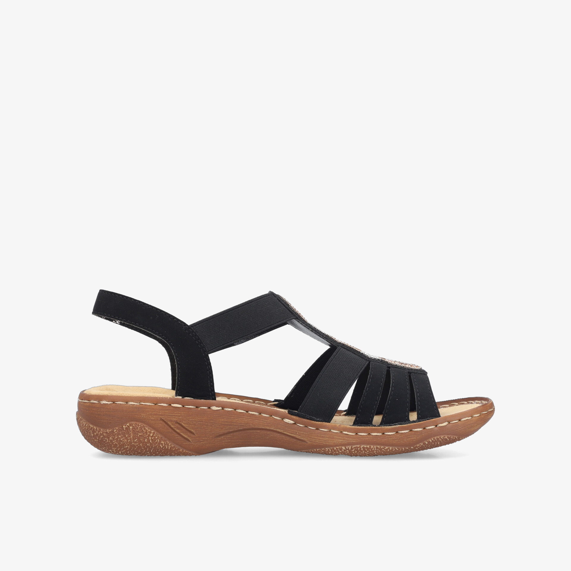 rieker Damen Riemchensandalen schwarz
