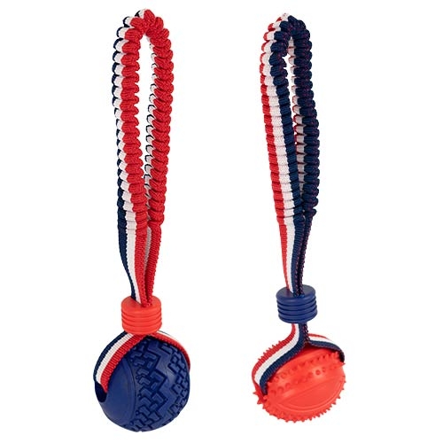Lançador elástico com bola LANÇADOR DE BOLA OVAL VERMELHO