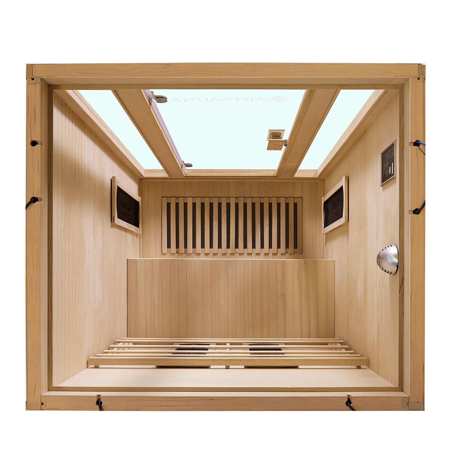 Infrarotkabine Nyborg S120K – Infrarotsauna 2 Personen –LED-Farblicht, 5 Keramik- 1 Flächenstrahler