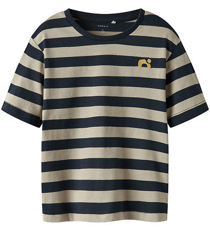 Name It T-Shirt - NmmFridy - Dark Sapphire m. Sriber