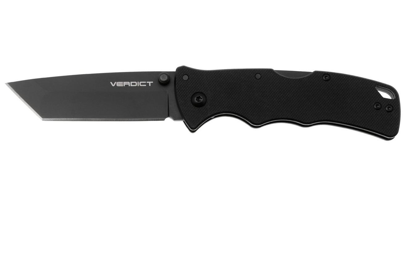 Cold Steel Verdict Tanto FL-C3T10A, DLC AUS10A, Black G10, zakmes