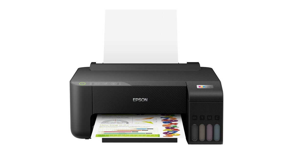 EpsonEcoTank ET-1810 A4 Wi-Fi-printer met inkttank inkjetprinter  (Zwart, Wi-Fi, inclusief tot 3 jaar inkt)