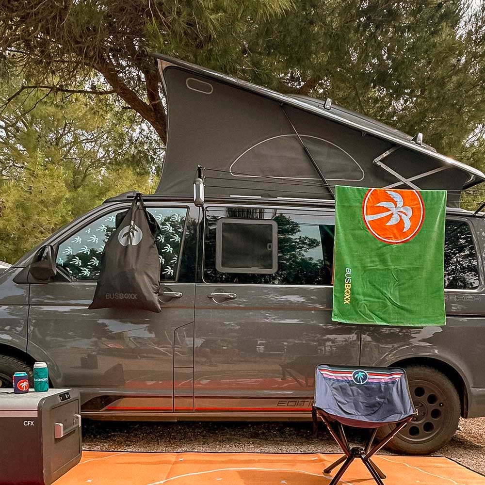 BusBoxx Strandtuch aus Baumwolle 160 cm x 80 cm Grün