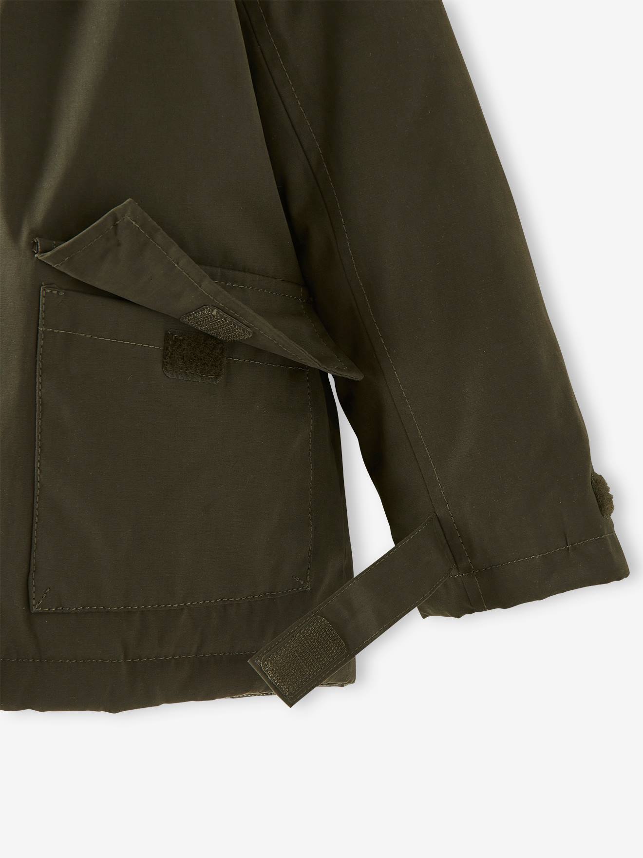 Parka 3 em 1 com jaqueta removível, infantil, azul escuro