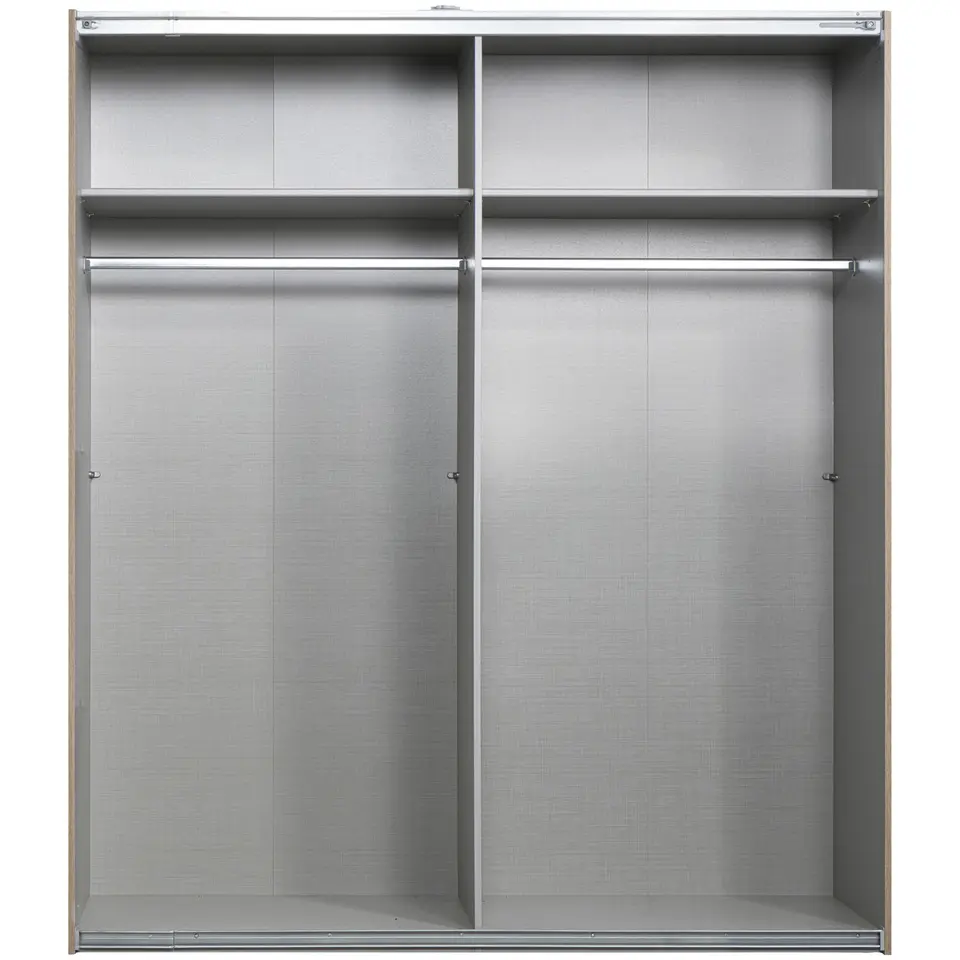 Schuifdeurkast Dex - eikenkleur - 198x180x64 cm