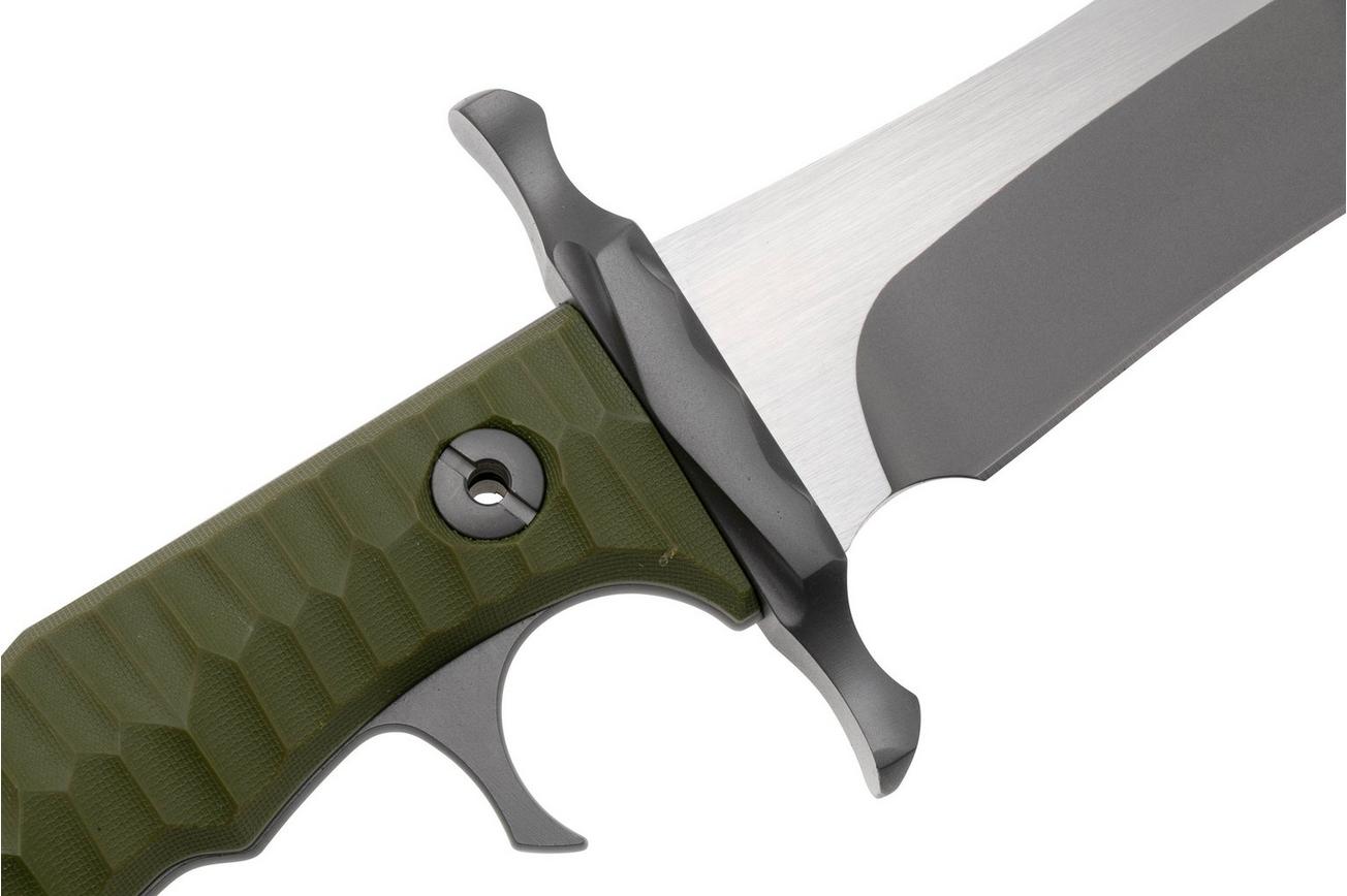 Rambo Last Blood 9415 Heartstopper Two Tone 7Cr17, Green Composite, vaststaand mes, Dietmar Pohl design