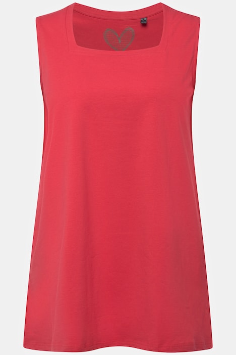 Longtop, Classic Fit, Carree-Ausschnitt, ärmellos