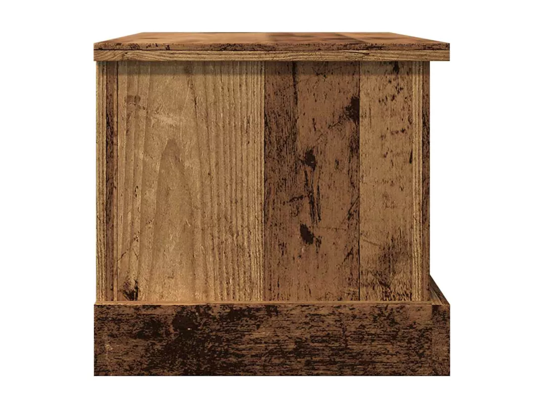 Boîtes de rangement vieux bois 30x50x28 cm bois d'ingénierie