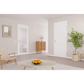 Arne & Bodil binnendeur ABD509 satijnglas - wit afgelakt - glaslat wit