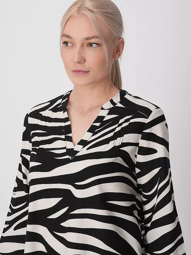 S.OLIVER Blusenshirt  schwarz