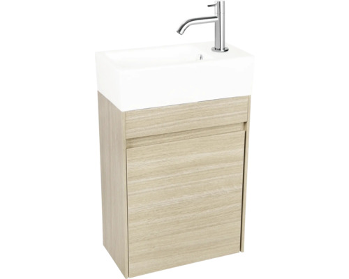 Wastafelmeubel Verschil HURA L BxHxD 39,5 x 52 cm x 21,5 cm Frontkleur eiken