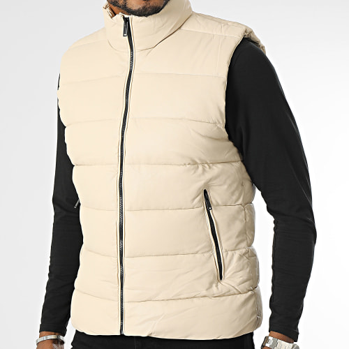Doudoune Sans Manches Beige