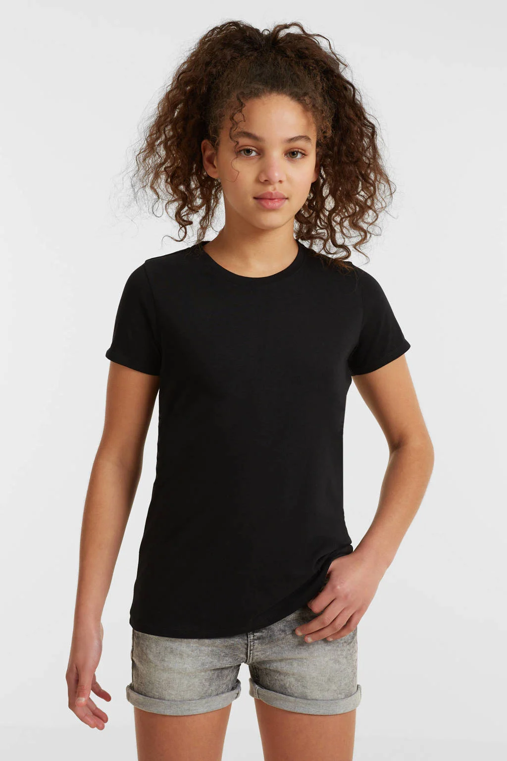 anytime basic T-shirt zwart