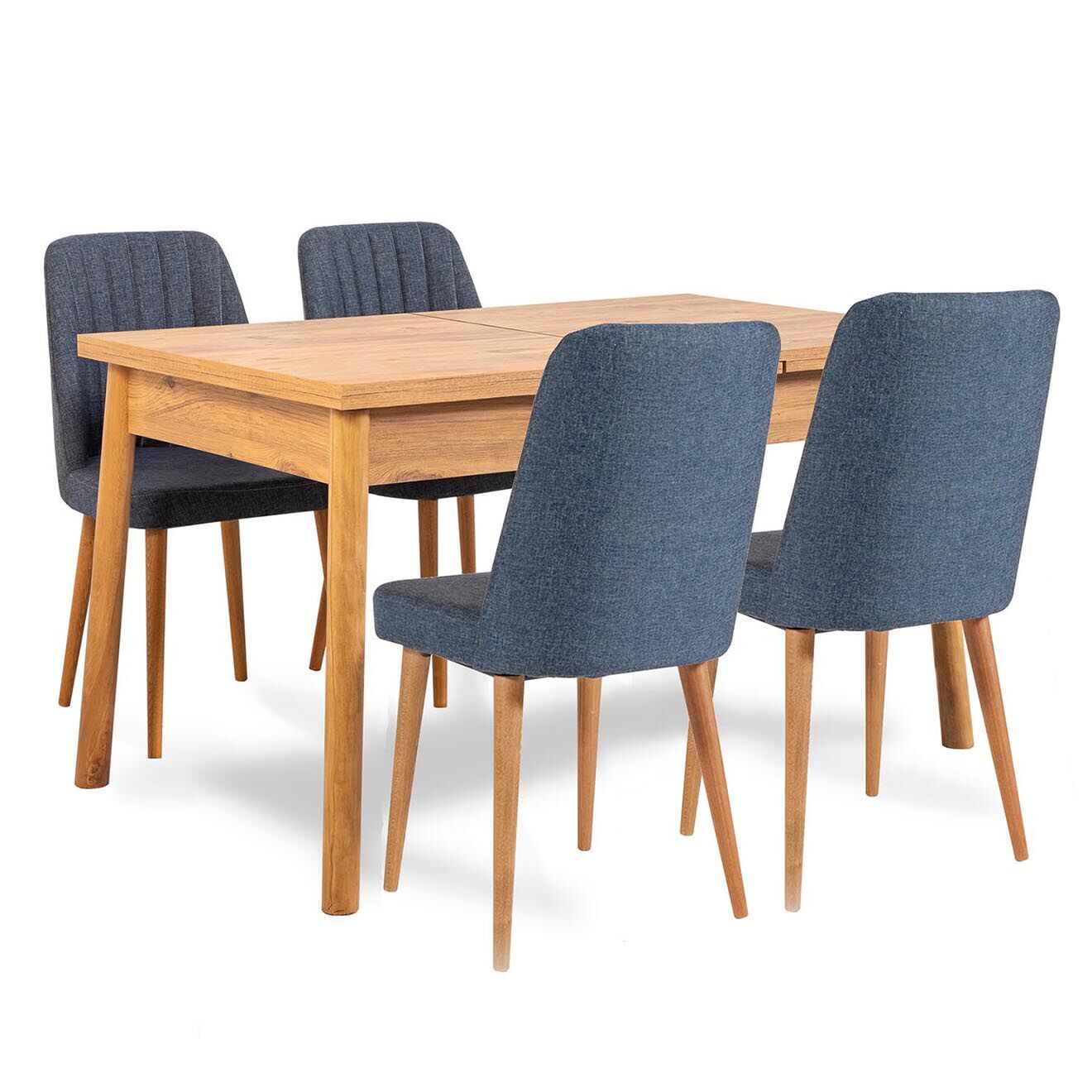 Homitis Ensemble Table + 4 Chaises Costa 1048 beige/bleu marine